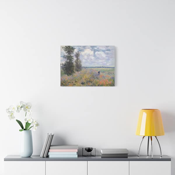 2652817013368542932_2048-1.jpeg Poppy Fields near Argenteuil - Claude Monet (1875) - Impressionist Canvas Print