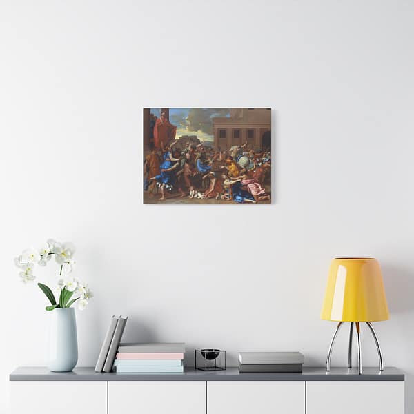 2713046705489055814_2048.jpeg The Abduction of the Sabine Women - Nicolas Poussin (c. 1634-35) - Classical Canvas Print