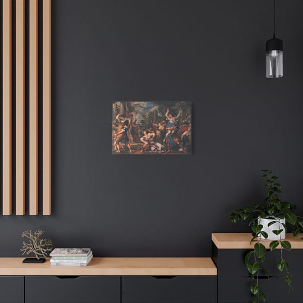 3018355197116246413_2048.jpeg The Abduction of the Sabine Women - Pietro da Cortona (c. 1629-30) - Classical Canvas Print