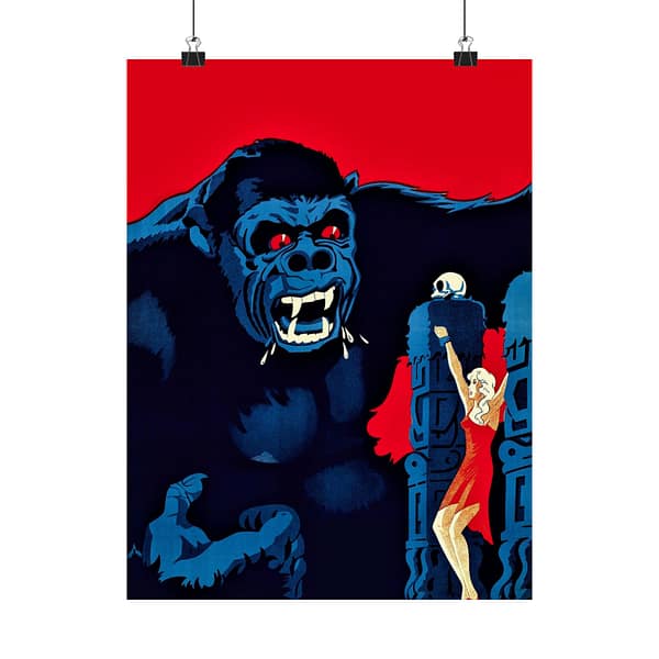 3459087409008297339_2048.jpeg Danish Movie Poster for King Kong - RKO Radio Pictures (1933) - Vintage Art Poster Print