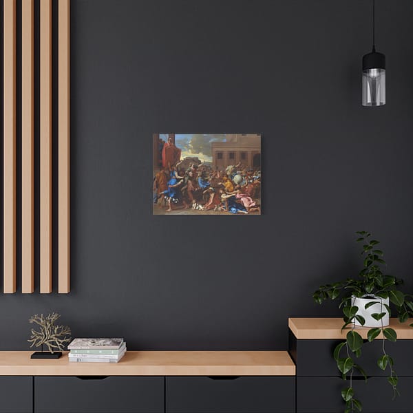 3641825692826228914_2048.jpeg The Abduction of the Sabine Women - Nicolas Poussin (c. 1634-35) - Classical Canvas Print