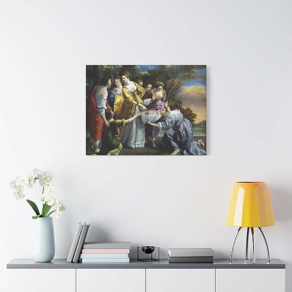 4221868100133521773_2048.jpeg The Finding of Moses - Orazio Gentileschi (c. 1633) - Classical Canvas Print