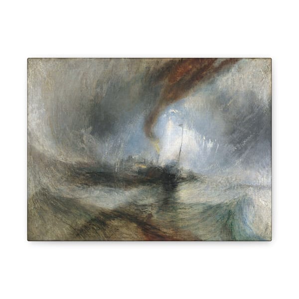 4269015296236236924_2048.jpeg Snow Storm - Steam-Boat off a Harbour's Mouth - J.M.W. Turner (1842) - Romantic Canvas Print