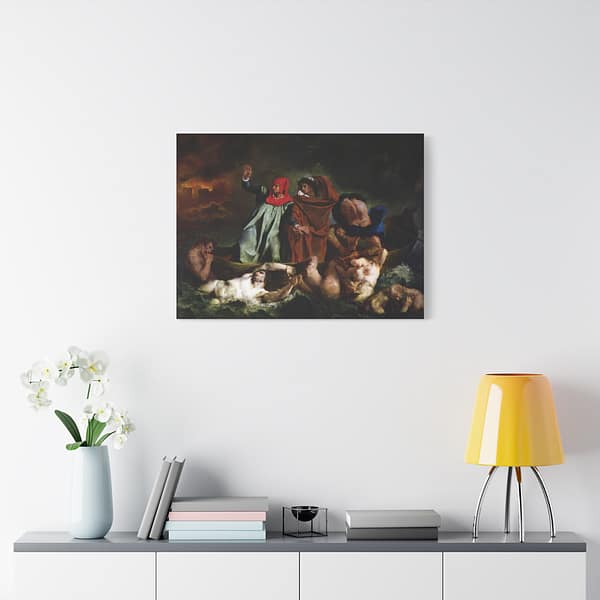 4337062915555641055_2048.jpeg The Barque of Dante - Eugène Delacroix (1822) - Classical Canvas Print