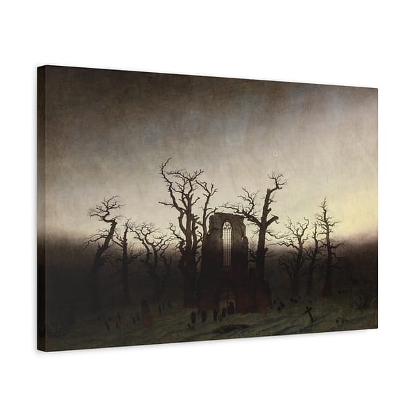 4375203486977373410_2048.jpeg Abbey in the Oakwood - Caspar David Friedrich (c. 1809-1810) - Romantic Canvas Print