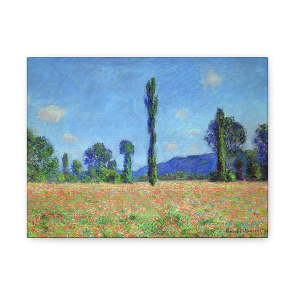4640478730216524986_2048.jpeg Poppy Field (Giverny) - Claude Monet (c. 1890-91) - Impressionist Canvas Print
