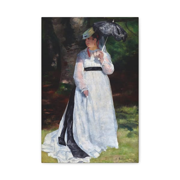 4930857721277120578_2048.jpeg Lise with a Parasol - Pierre-Auguste Renoir (1867) - Impressionist Canvas Print