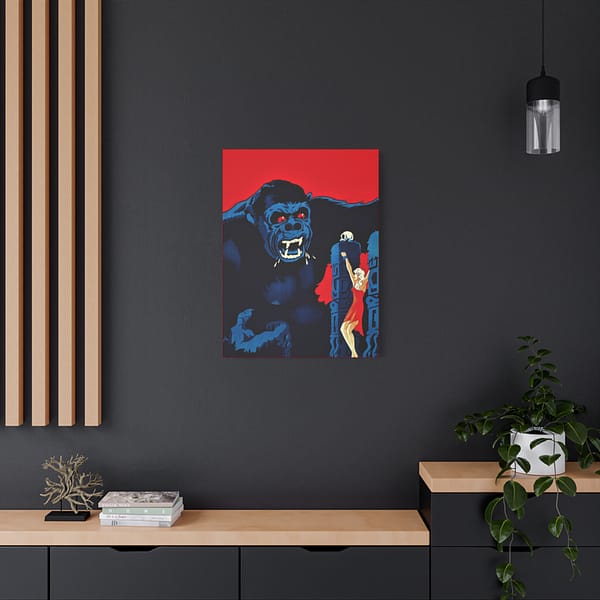 5036747699979248212_2048.jpeg Danish Movie Poster for King Kong - RKO Radio Pictures (1933) - Vintage Art Canvas Print