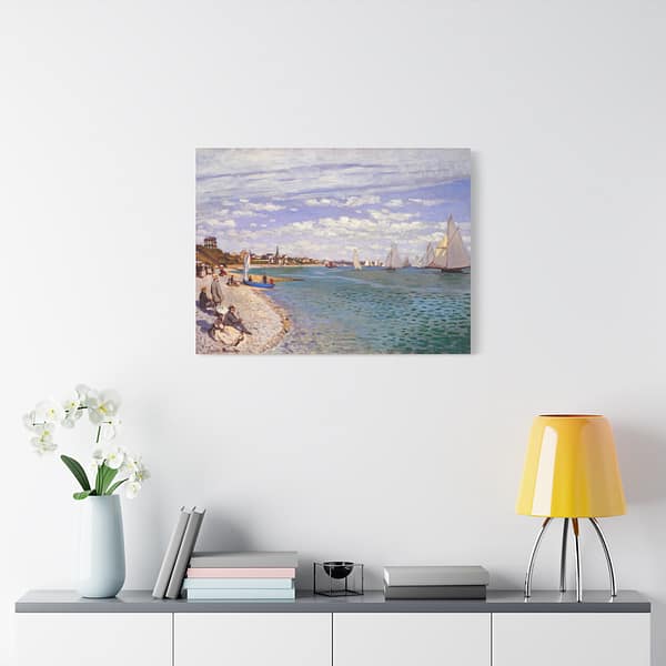 5372577339285792659_2048.jpeg Regatta at Sainte-Adresse - Claude Monet (1867) - Impressionist Canvas Print