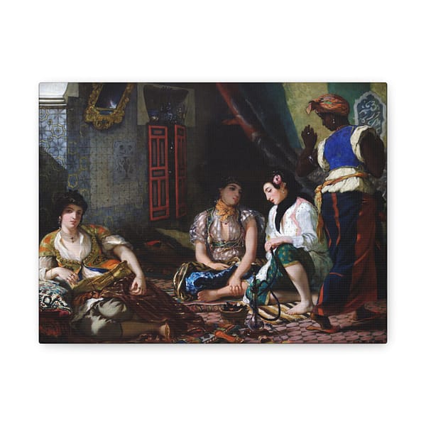 5513688346646007060_2048.jpeg Women of Algiers in Their Apartment - Eugène Delacroix (1834) - Classical Canvas Print