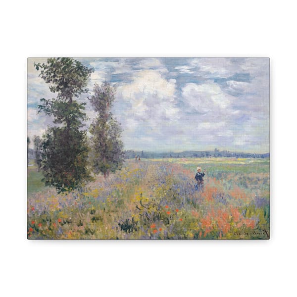 5551668653400064883_2048.jpeg Poppy Fields near Argenteuil - Claude Monet (1875) - Impressionist Canvas Print