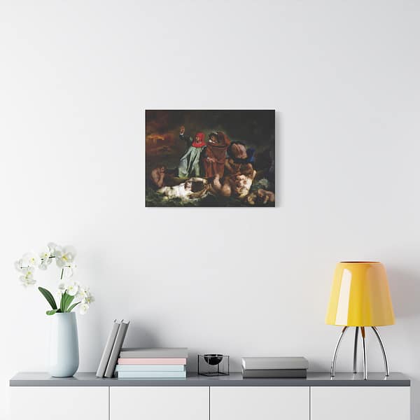 5896101719038070019_2048.jpeg The Barque of Dante - Eugène Delacroix (1822) - Classical Canvas Print