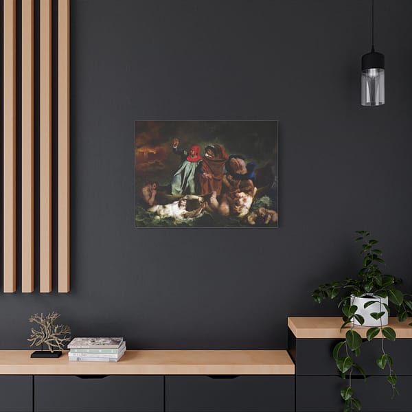 6399208873106457026_2048.jpeg The Barque of Dante - Eugène Delacroix (1822) - Classical Canvas Print