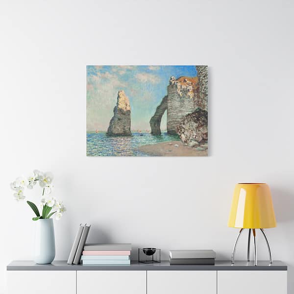 6539983481257896890_2048.jpeg The Cliffs at Étretat - Claude Monet (1885) - Impressionist Canvas Print