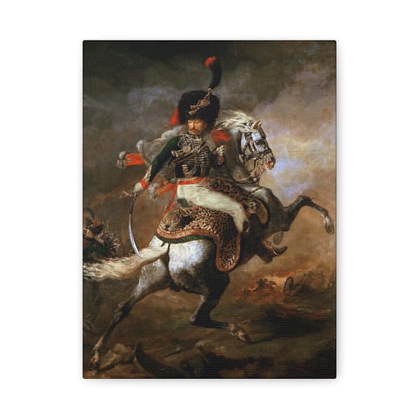 6661668498832369804_2048.jpeg The Charging Chasseur - Théodore Géricault (1812) - Classical Canvas Print
