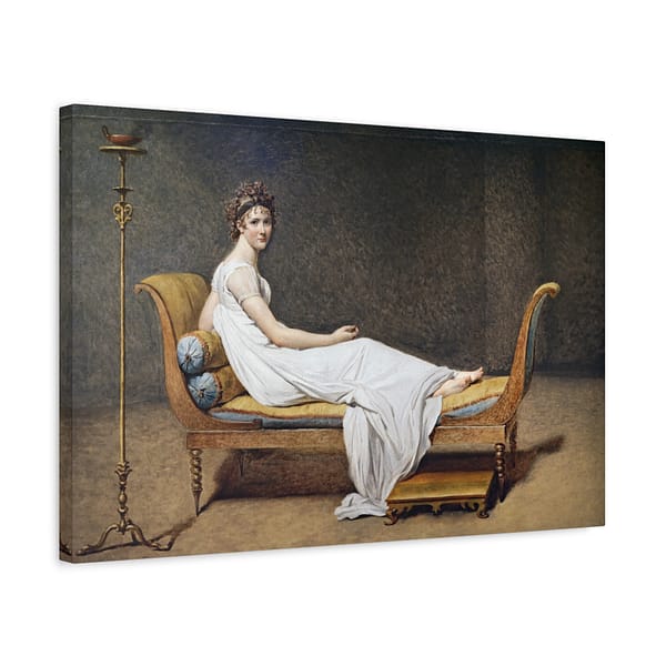 6768025059488611060_2048.jpeg Portrait of Madame Récamier - Jacques-Louis David (1800) - Classical Canvas Print
