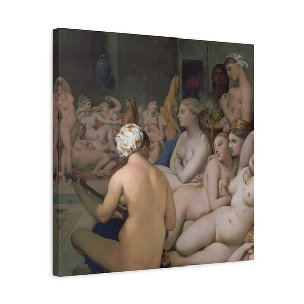 6773992442397918124_2048.jpeg The Turkish Bath - Jean-Auguste-Dominique Ingres (c. 1852-62) - Classical Canvas Print