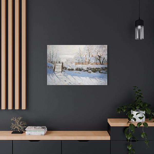 7203214554611797608_2048.jpeg The Magpie - Claude Monet (c. 1868-69) - Impressionist Canvas Print
