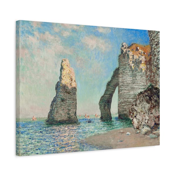 7651024517581567233_2048.jpeg The Cliffs at Étretat - Claude Monet (1885) - Impressionist Canvas Print