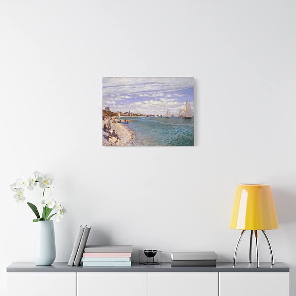 8255702465607001994_2048.jpeg Regatta at Sainte-Adresse - Claude Monet (1867) - Impressionist Canvas Print
