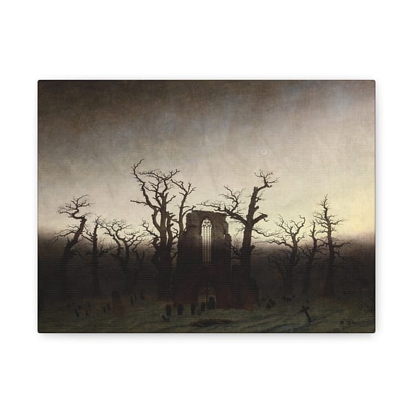 9367381240701984379_2048.jpeg Abbey in the Oakwood - Caspar David Friedrich (c. 1809-1810) - Romantic Canvas Print