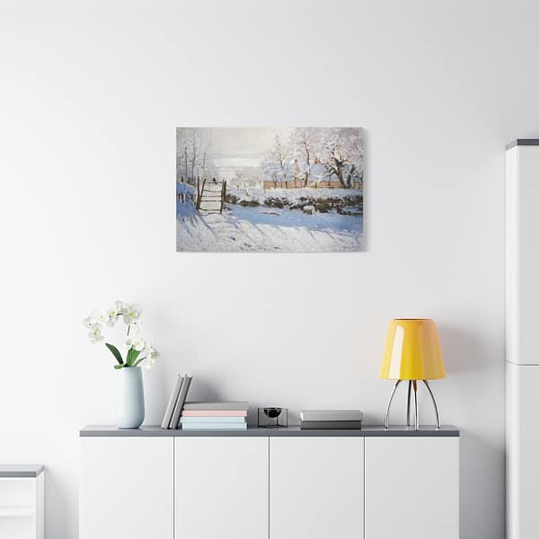 9596153645380266507_2048.jpeg The Magpie - Claude Monet (c. 1868-69) - Impressionist Canvas Print