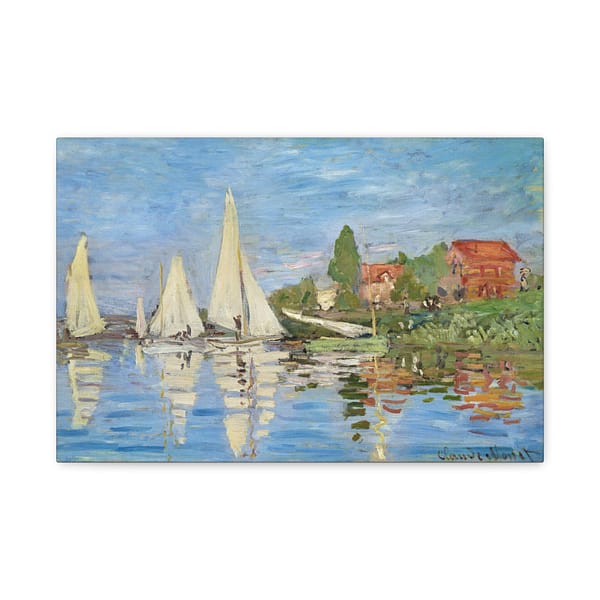 9945743950428177337_2048.jpeg Regatta at Argenteuil - Claude Monet (1872) - Impressionist Canvas Print