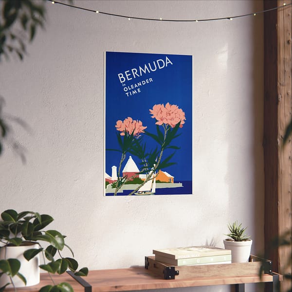 10081011702249831490_2048.jpeg Bermuda in Oleander Time Adolph Treidler (1952) - Vintage Travel Poster Print