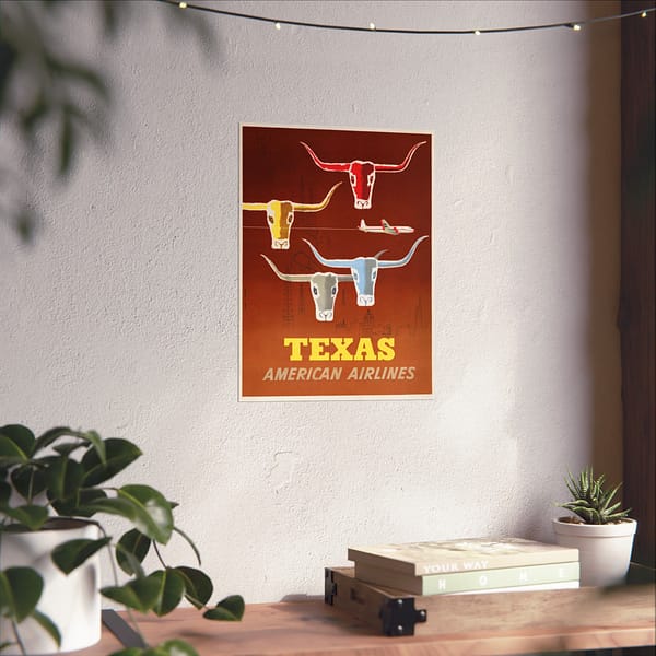 10334223130665748516_2048.jpeg Texas - American Airlines - Martin D. Glanzman & Joseph Charles Parker (1953) - Vintage Travel Poster Print