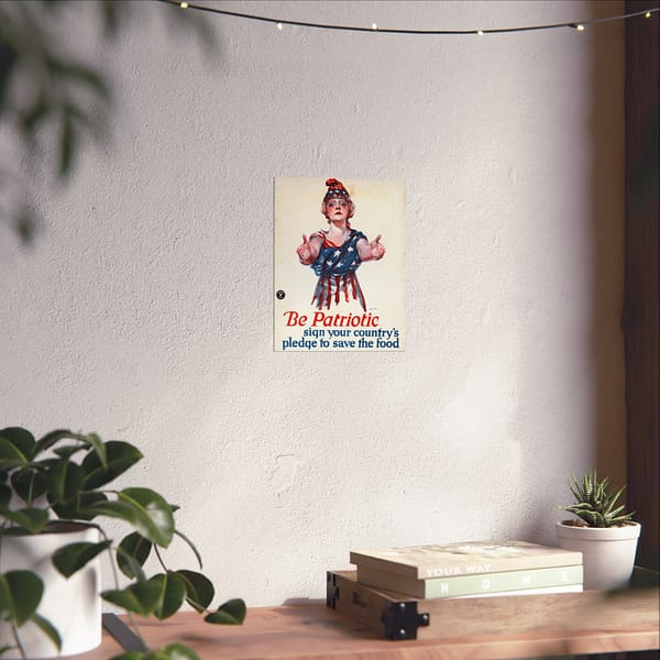 10345554369836071500_2048.jpeg Be Patriotic - Sign Your Country's Pledge to Save the Food - Paul Stahr (1918) - Patriotic WWI Poster Print