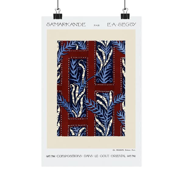 10353556047461132114_2048.jpeg Fern Pochoir Pattern - Compositions dans le Gout Oriental - E. A. Séguy (1914) - Art Deco Poster Print