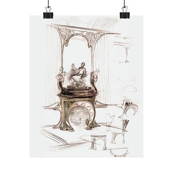 10374502766571165009_2048.jpeg Sketch for a Fireplace - Alphonse Mucha - Art Nouveau Poster Print
