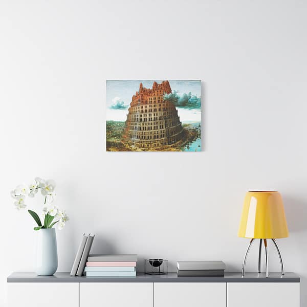 10376522526763476562_2048.jpeg The Little Tower of Babel (Vienna) - Pieter Bruegel the Elder (c. 1563) - Renaissance Canvas Print