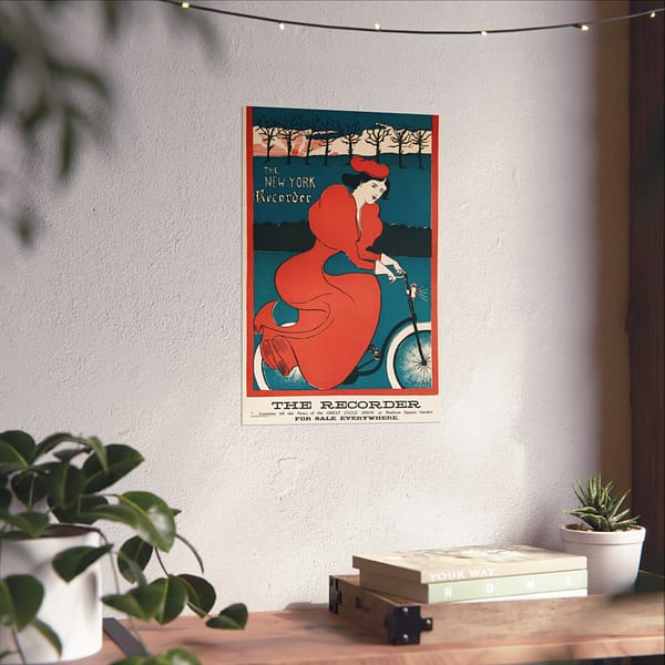 10399774690603246331_2048.jpeg The New York Recorder - G. F. Scotson-Clark (1895) - Art Nouveau Poster Print