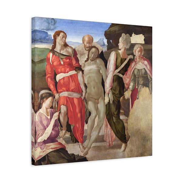 10410879545529382638_2048-1.jpeg The Entombment - Michelangelo (c. 1500-01) - Renaissance Canvas Print