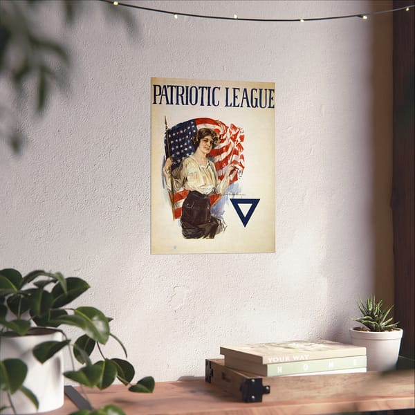 10426363626329336226_2048.jpeg Patriotic League - Howard Chandler Christy (1918) - Patriotic WWI Poster Print