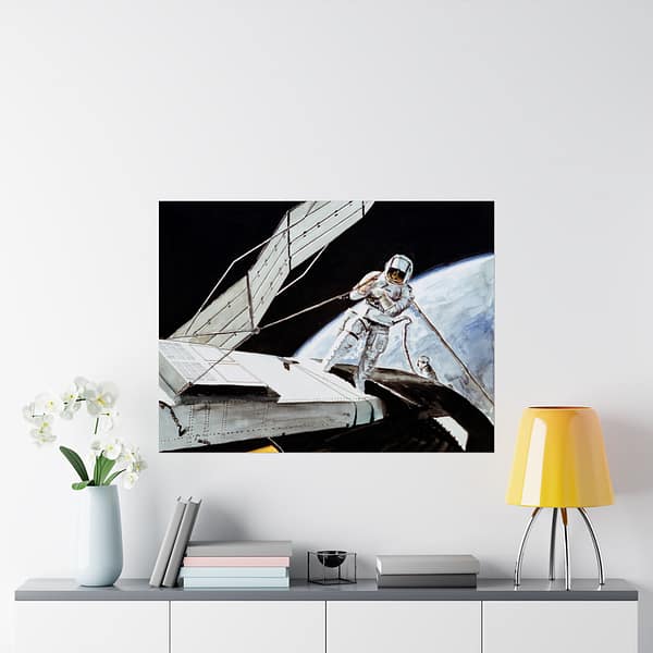 10429692380263764138_2048.jpeg Charles Conrad Jr., Skylab 2 Commander - NASA, Paul Fjeld (1973) - Space Age Poster Print