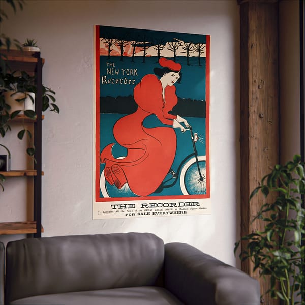 10437303837637373605_2048.jpeg The New York Recorder - G. F. Scotson-Clark (1895) - Art Nouveau Poster Print