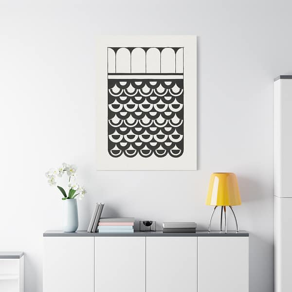 10553007487638664160_2048.jpeg Ornament of Scales (Ornament van Schubben) - Samuel Jessurun de Mesquita - Art Deco Canvas Print