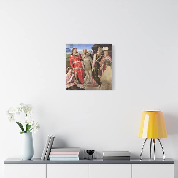 10653397363797014873_2048-1.jpeg The Entombment - Michelangelo (c. 1500-01) - Renaissance Canvas Print