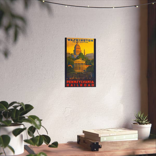 10691740700190808523_2048.jpeg Washington, the City Beautiful - Pennsylvania Railroad - Grif Teller (1940) - Vintage Travel Poster Print