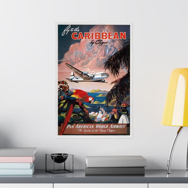 10860273767427396435_2048.jpeg Fly to the Caribbean by Clipper - Pan American World Airways - Mark Von Arenburg (c. 1935) - Vintage Travel Poster Print