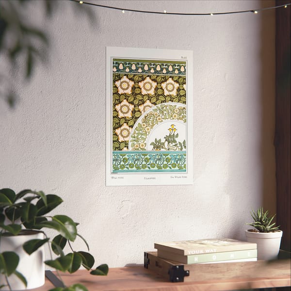 10871210804750258363_2048.jpeg Églantier (Wild Rose) from La Plante et ses Applications Ornementales - Maurice Pillard Verneuil (1896) - Art Nouveau Poster Print