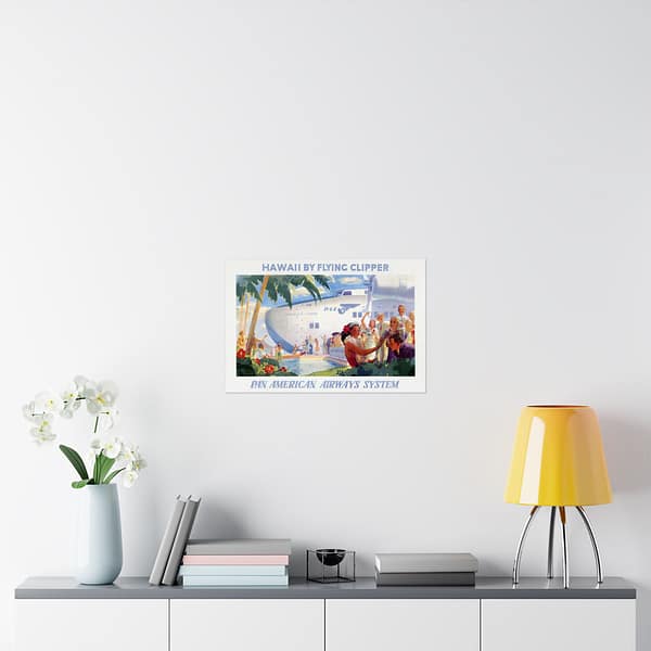 10874299270569883822_2048.jpeg Hawaii by Flying Clipper - Pan American Airways System (1938) - Vintage Travel Poster Print