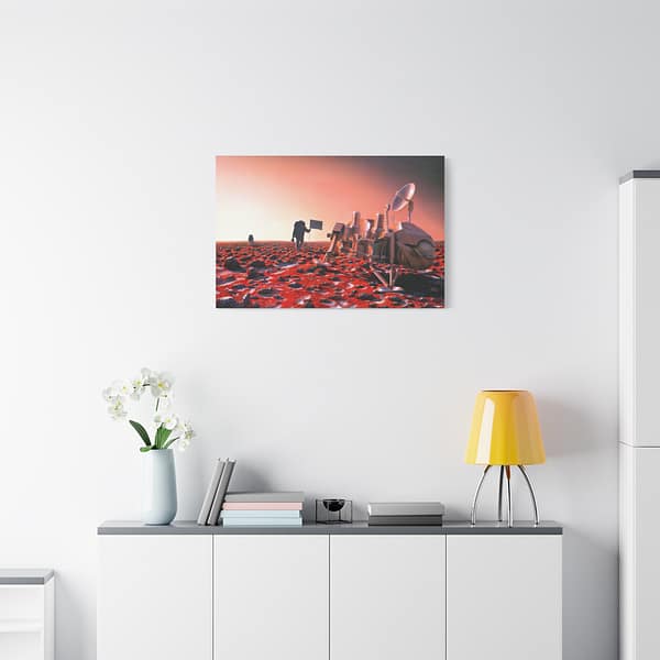 11009828997001081452_2048.jpeg Astronauts Approach Viking 2 - NASA, Pat Rawlings (1991) - Space Age Canvas Print