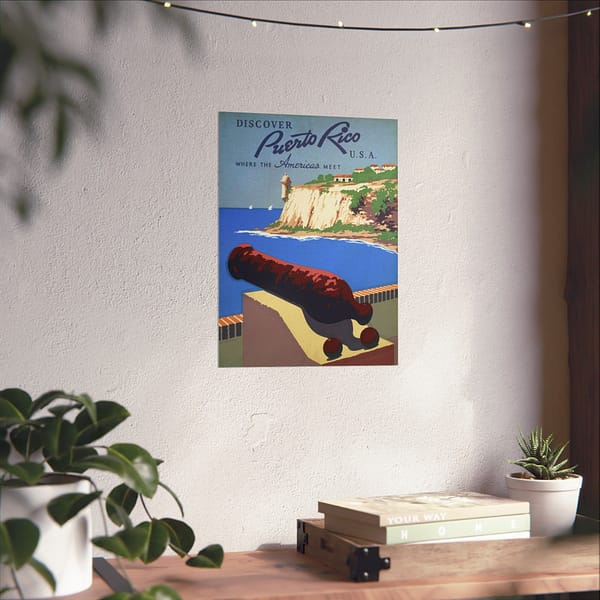 11093966362972984765_2048.jpeg Discover Puerto Rico U.S.A. - Where the Americas Meet - Frank S. Nicholson (1936) - Vintage Travel Poster Print