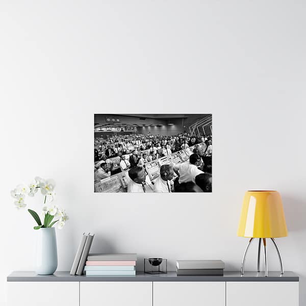 11108608541965868069_2048.jpeg Kennedy Space Center Mission Control during Apollo 11 Launch - NASA (1969) - Space Age Poster Print