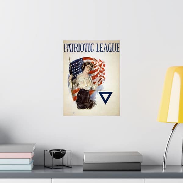 11119943135808765213_2048.jpeg Patriotic League - Howard Chandler Christy (1918) - Patriotic WWI Poster Print