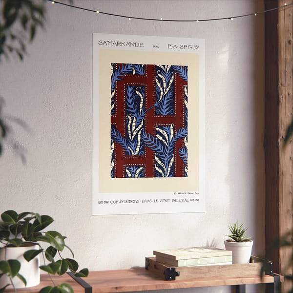 11162981698231583214_2048.jpeg Fern Pochoir Pattern - Compositions dans le Gout Oriental - E. A. Séguy (1914) - Art Deco Poster Print