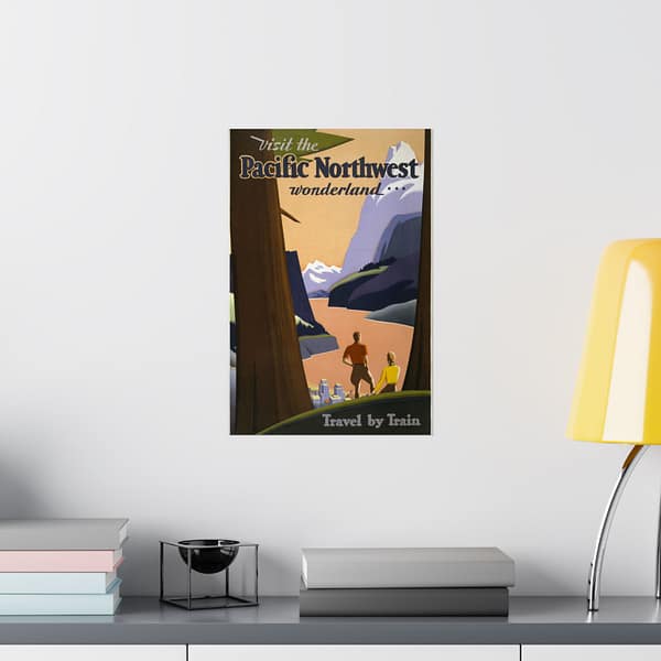 11213173901457986027_2048.jpeg Visit the Pacific Northwest Wonderland... Travel by Train - Kenneth and William Willmarth (1925) - Vintage Travel Poster Print